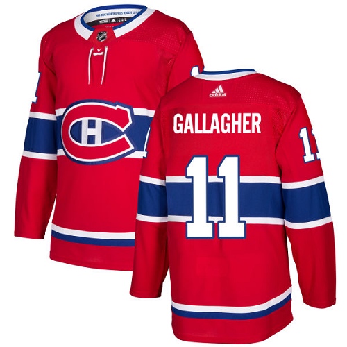 Adidas Montreal Canadiens #11 Brendan Gallagher Red Home Authentic Stitched Youth NHL Jersey->youth nhl jersey->Youth Jersey